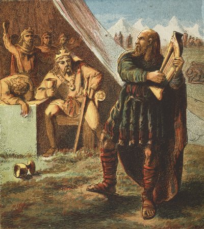 Alfred in the Danish Camp by English School